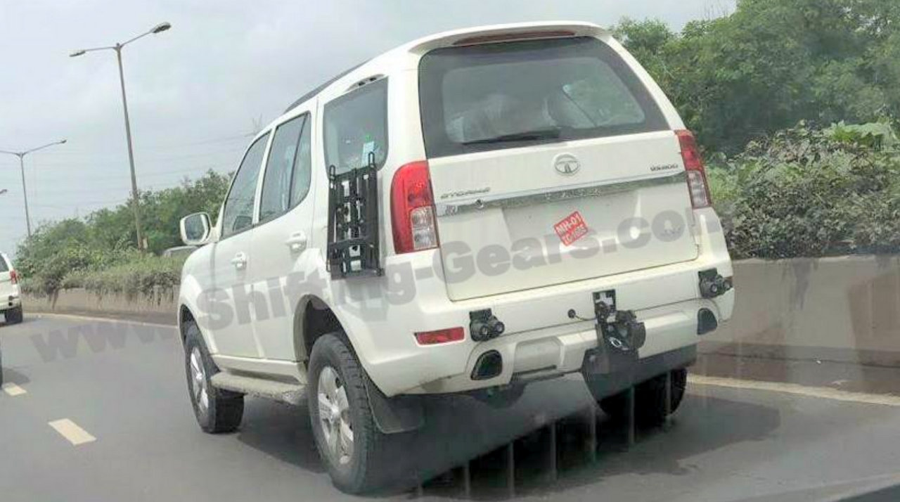Tata Safari Army Spec 4x4 White Colour Spotted For The First