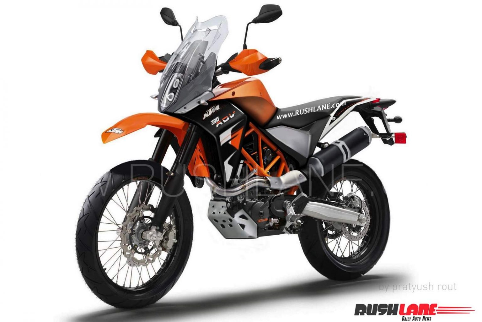 New KTM 390 Adventure with off-road tyres spied ahead of launch