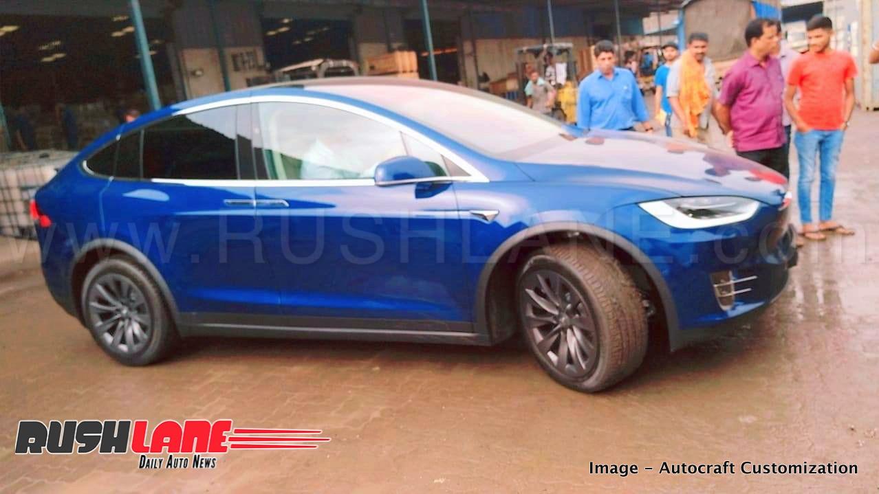 Tesla Model X SUV lands in India from America - 475 kms ...