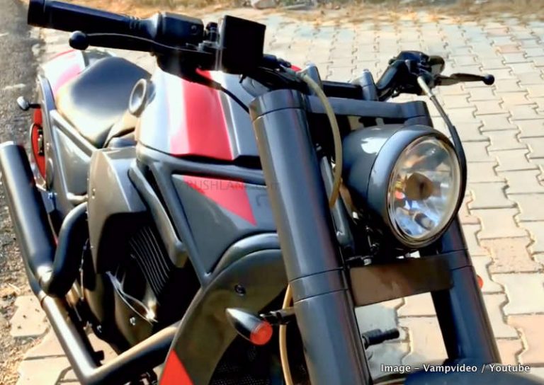 Bajaj Avenger modified to look like expensive Harley Davidson cruiser