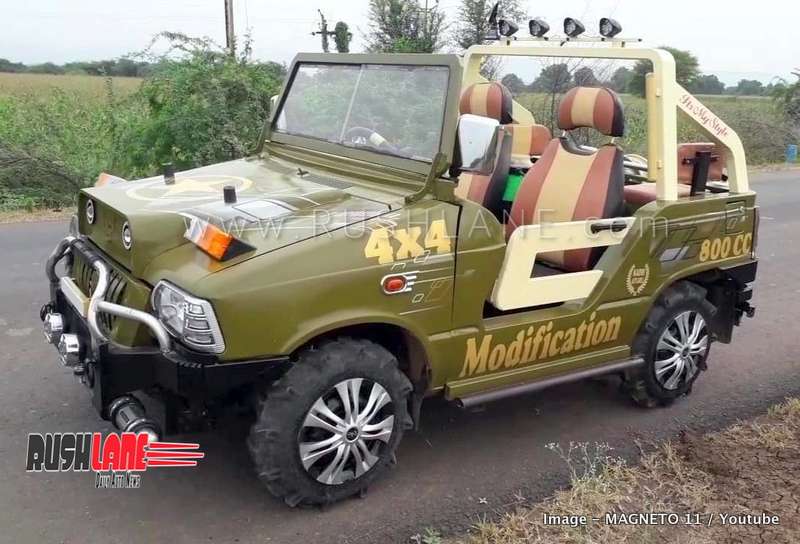 Maruti 800 Modified Into Mahindra Thar By Local Mechanic For Rs 92k Video