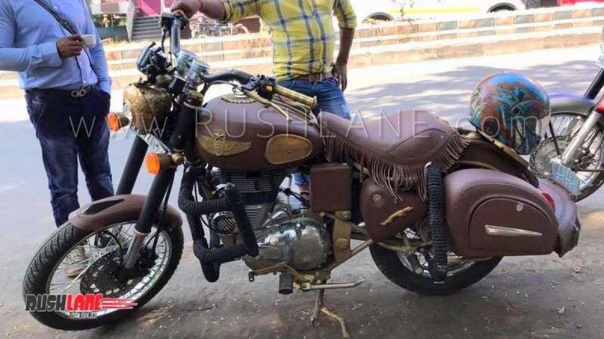 Royal Enfield Classic modified to look like Indian Chief worth Rs ...