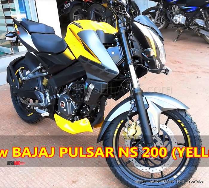 2019 Bajaj Pulsar Ns 200 Abs Yellow Colour Launch Price Rs 1 12 Lakh