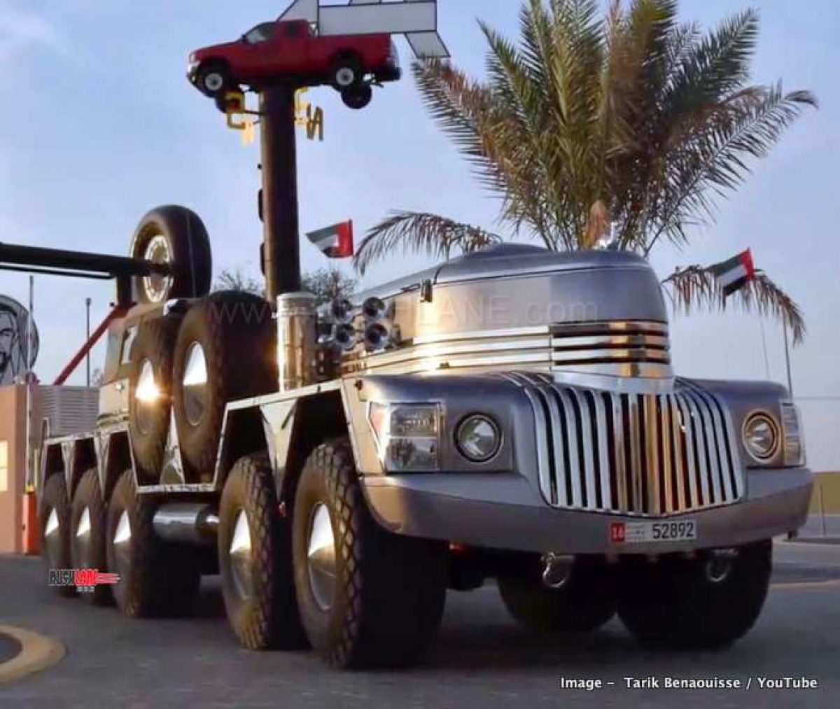 Abu Dhabi Sheikh's custom SUV is built using Jeep Wrangler and Military  truck