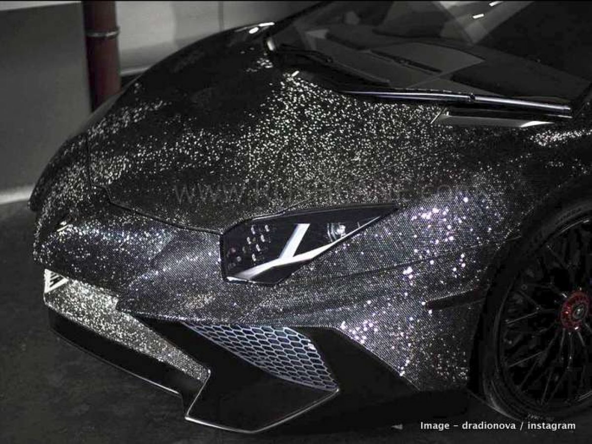 Lamborghini Aventador SV exteriors decorated with 20 lakh crystals ...