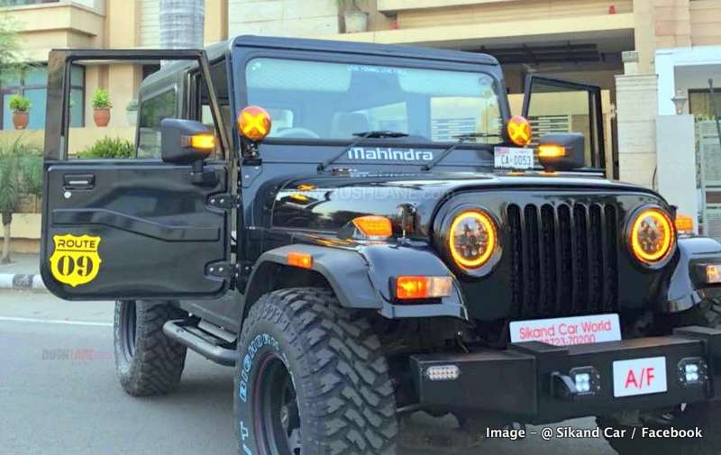 Mahindra Thar Modified With Sunroof Beige Interiors