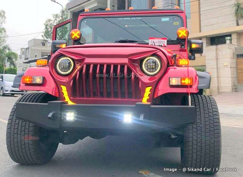 Mahindra Thar Modified With Sunroof Beige Interiors