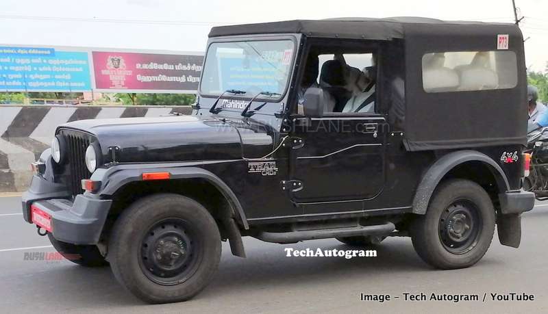 Mahindra Thar Bs6 Suv Spied Undisguised With 4x4 Badge Photos