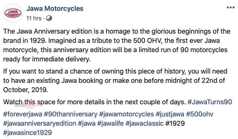 Jawa anniversary edition