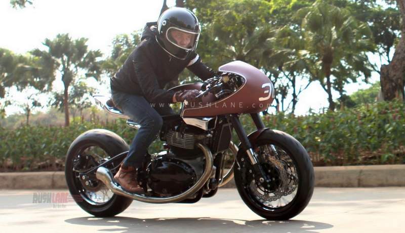 Royal Enfield GT650 modified as a cafe 