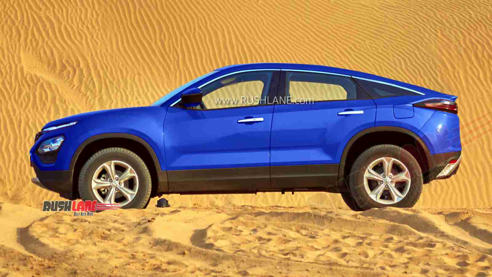 Tata Harrier coupe render.