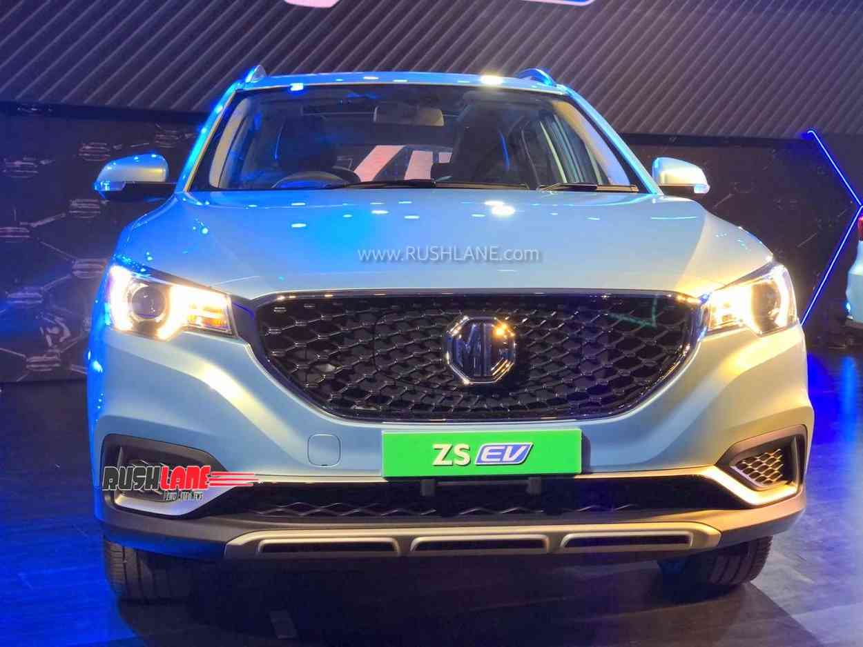 Mg Zs Electric Suv Debuts In India 340 Kms Drive Range