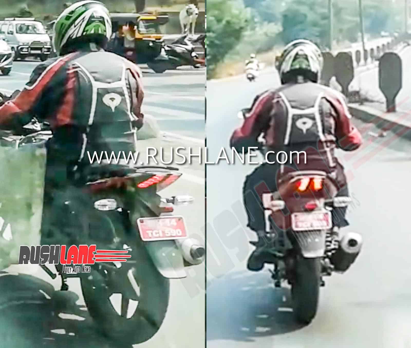 Bajaj Pulsar 220f Bs6 Spied Testing For The First Time