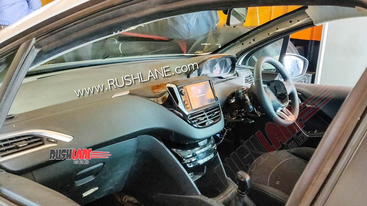 Peugeot 208 spied in India