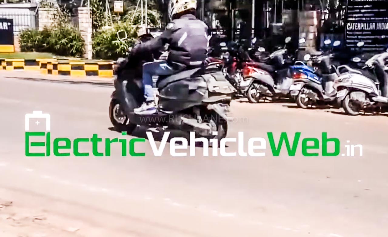 TVS electric scooter spied