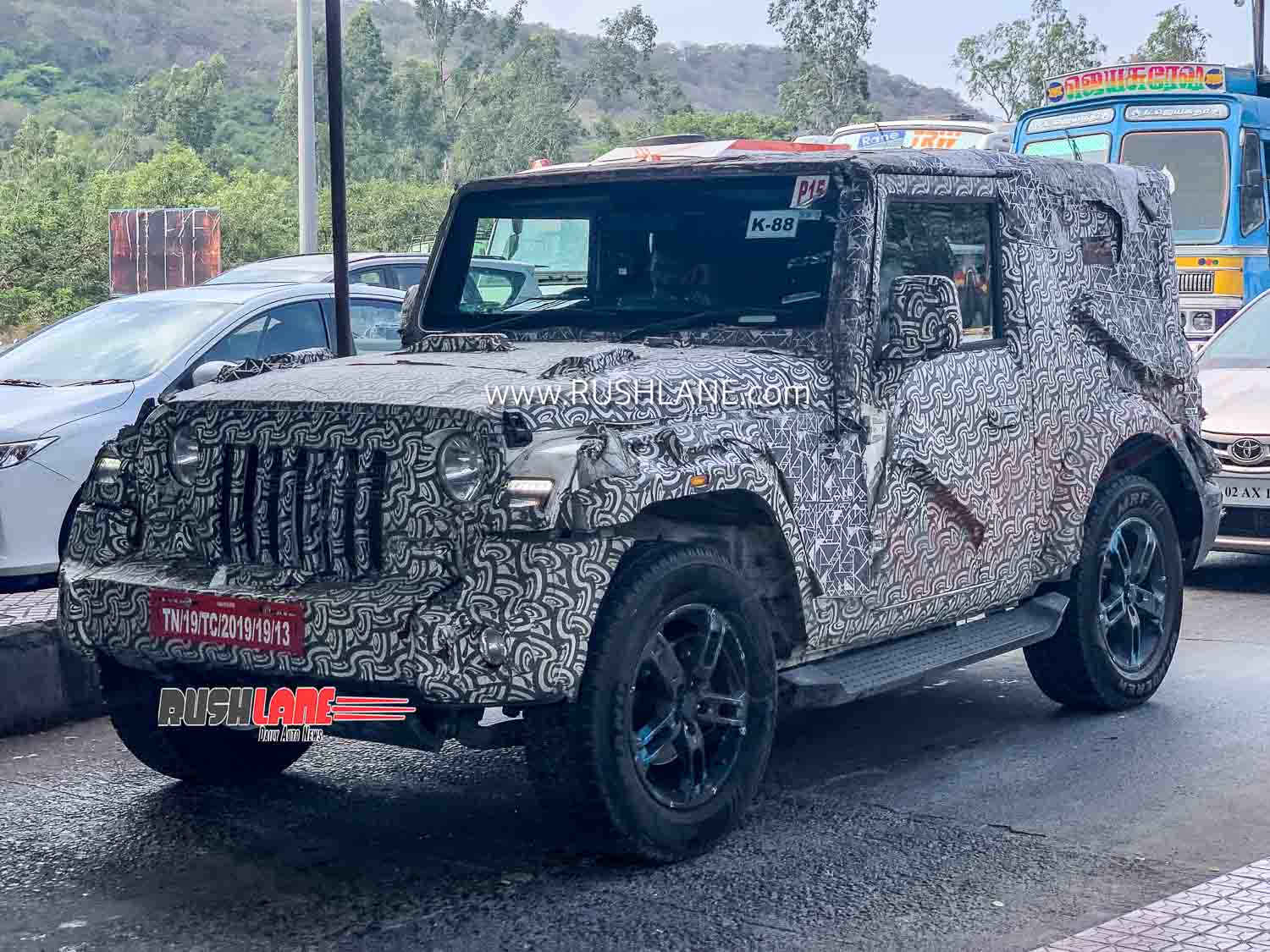 2020 Mahindra Thar Sunroof Spied On Test Launch By June