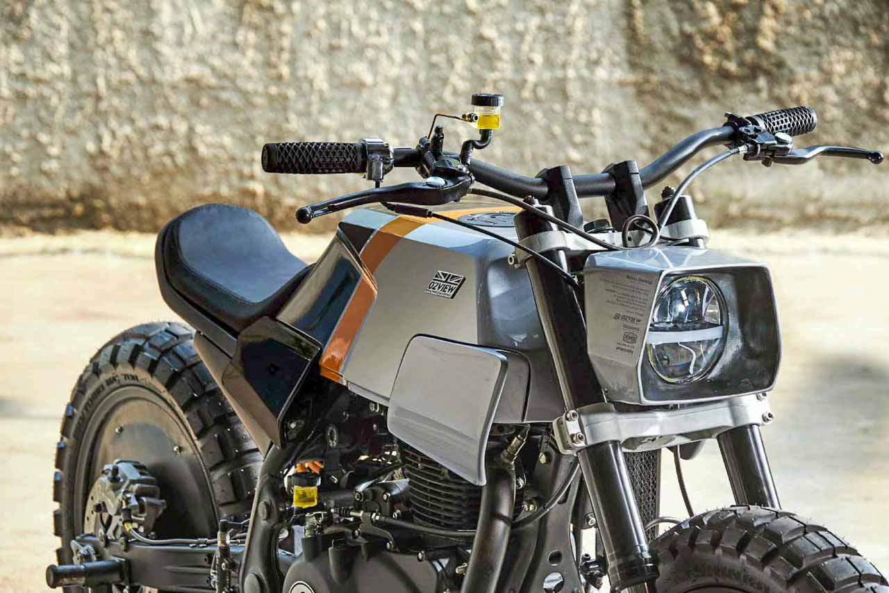 Royal Enfield Himalayan modified by an architect
