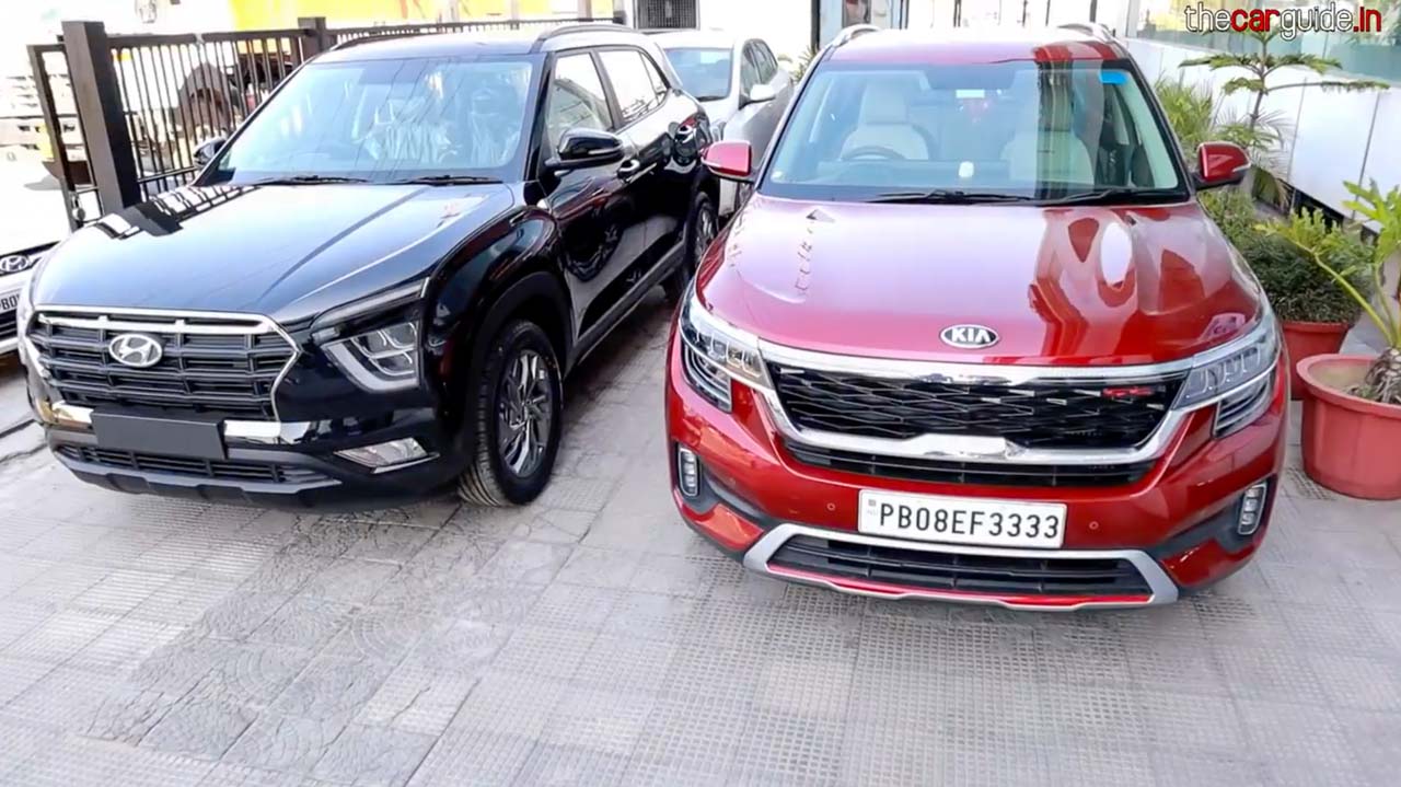 2020 Hyundai Creta Vs New Kia Seltos Top Variant Comparison Video