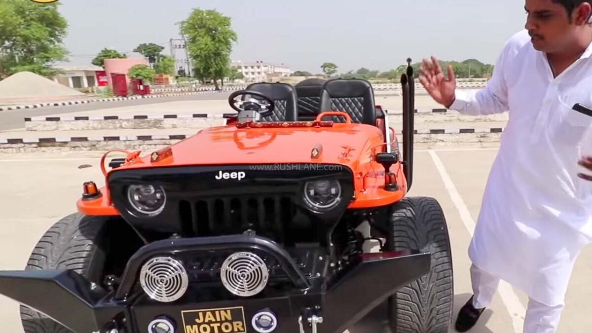Old Jeep Gets A Low Rider Makeover With Bolero Engine - For Rs 4 Lakhs