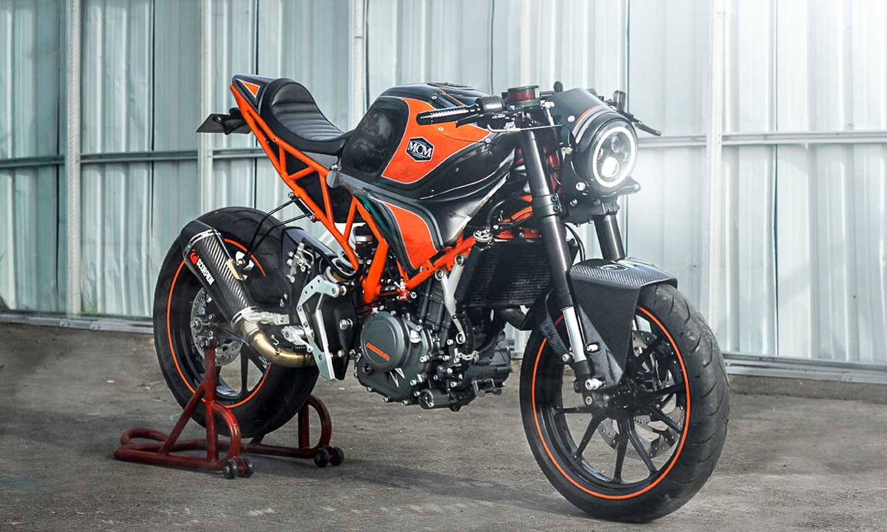 KTM RC 250 fairing removed - Modified into a neo-retro Cafe Racer
