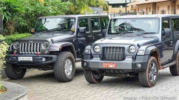 Jeep Wrangler and New Mahindra Thar