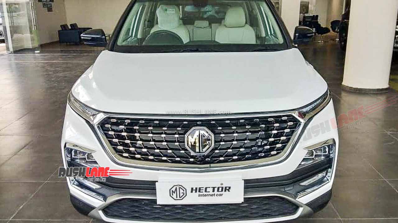2021 MG Hector Facelift SUV arrives at dealership - India ...