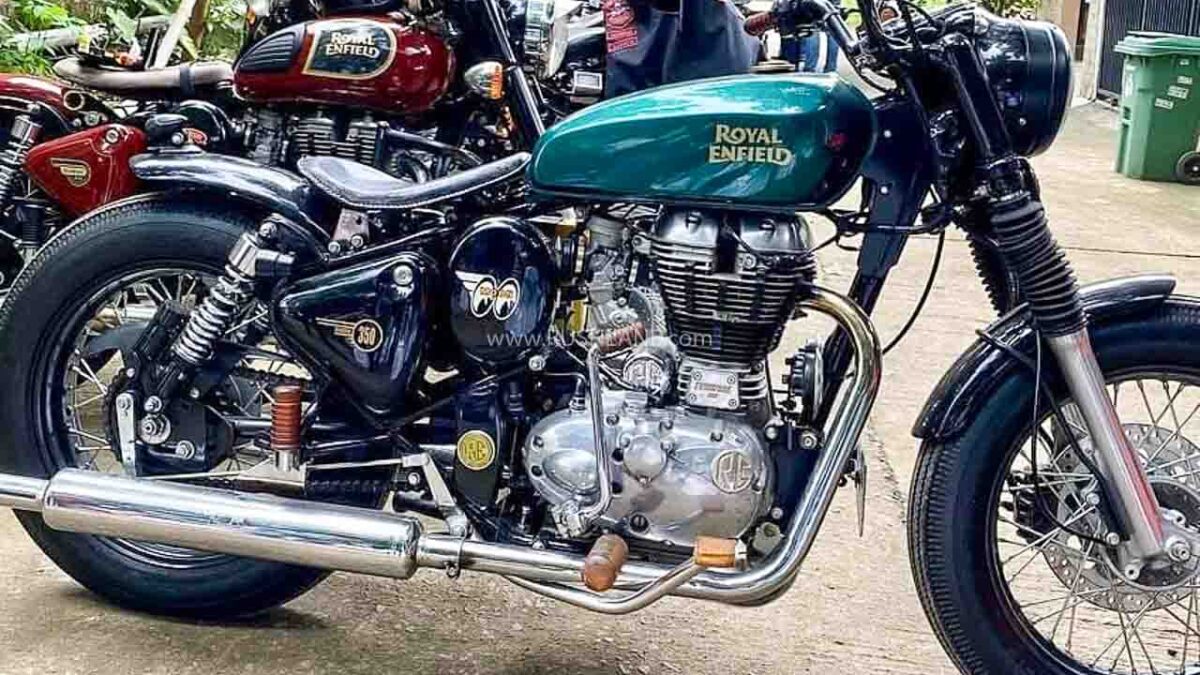 Royal Enfield Classic 350 Bobber Named Green Goblin - Modified For ...