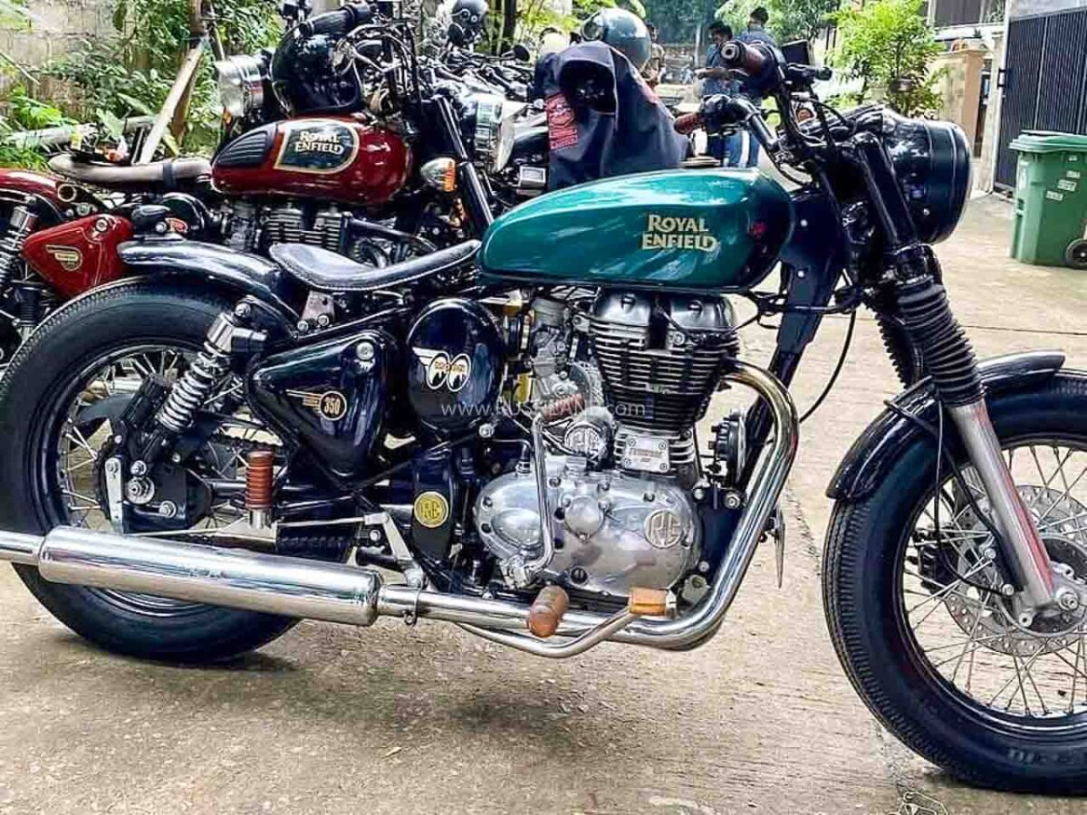 Royal Enfield Classic 350 Bobber Named Green Goblin - Modified For ...