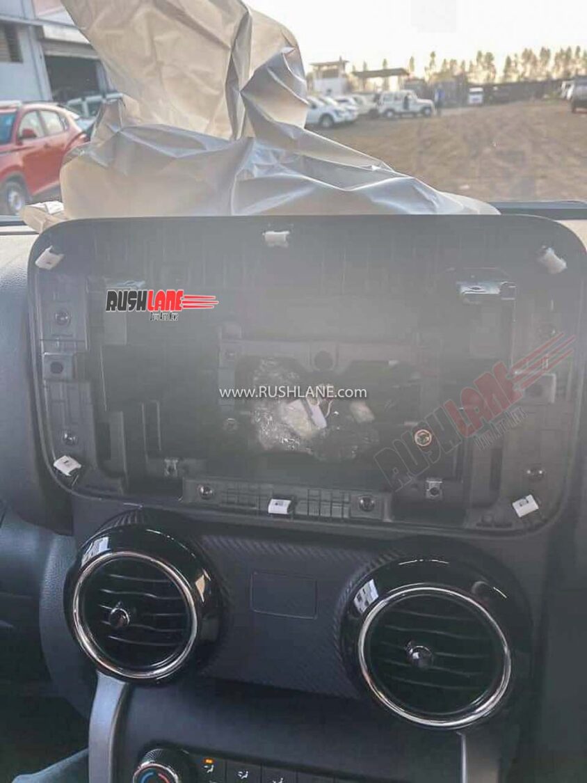 Mahindra Thar without the touchscreen