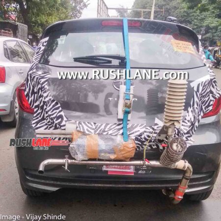 Tata Tiago CNG Spied - On test by ARAI in Pune