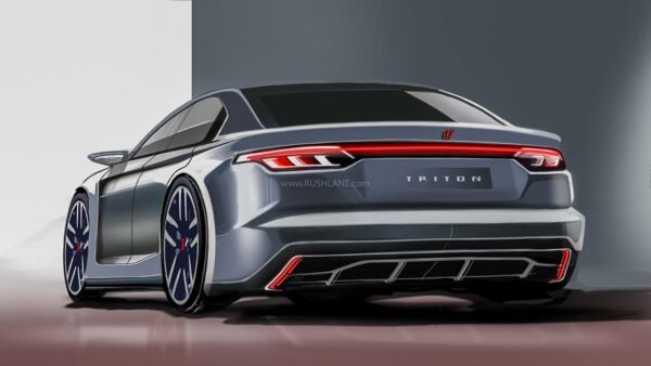 Triton Electric Sedan Sketch