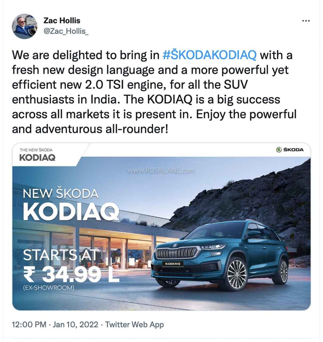 2022 Skoda Kodiaq Launch Price India