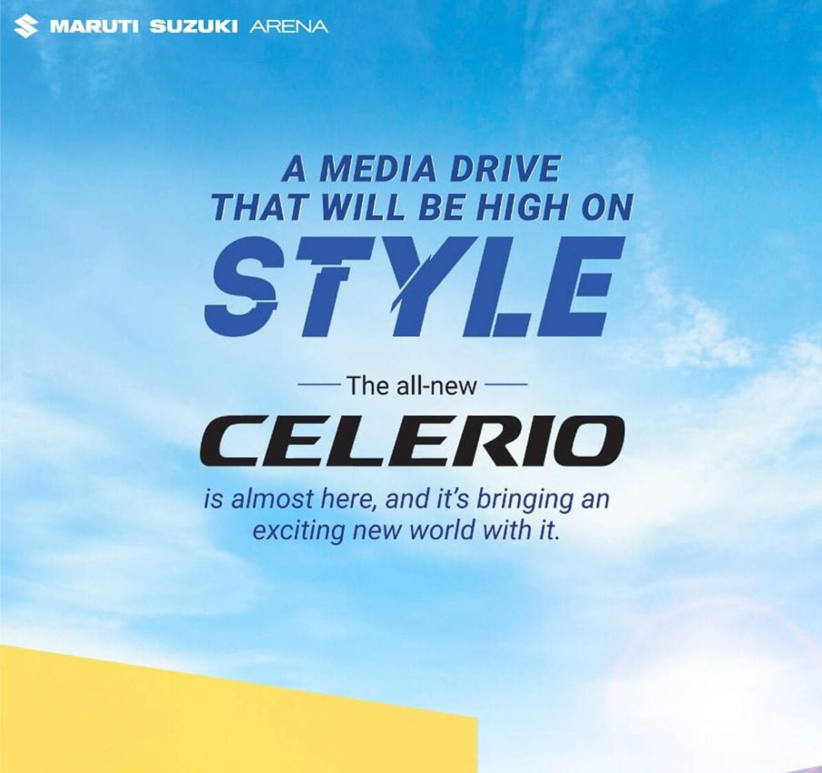 Maruti Celerio Media Drive Invite