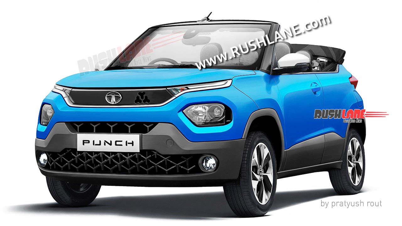 Tata Punch Convertible Mini SUV Imagined In Multiple Colours