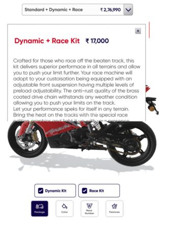 TVS Apache 310 Race Kit and Dynamic Kit launched