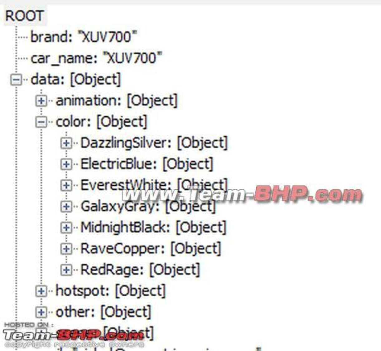 Mahindra XUV700 website source code reveals 7 colours