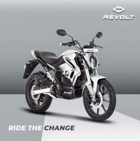 Revolt Electric Motorcycle New White Colour