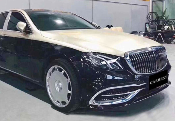 Mercedes E Class modified with Maybach bodykit
