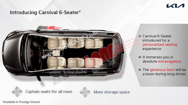 New Kia Carnival 6 Seater