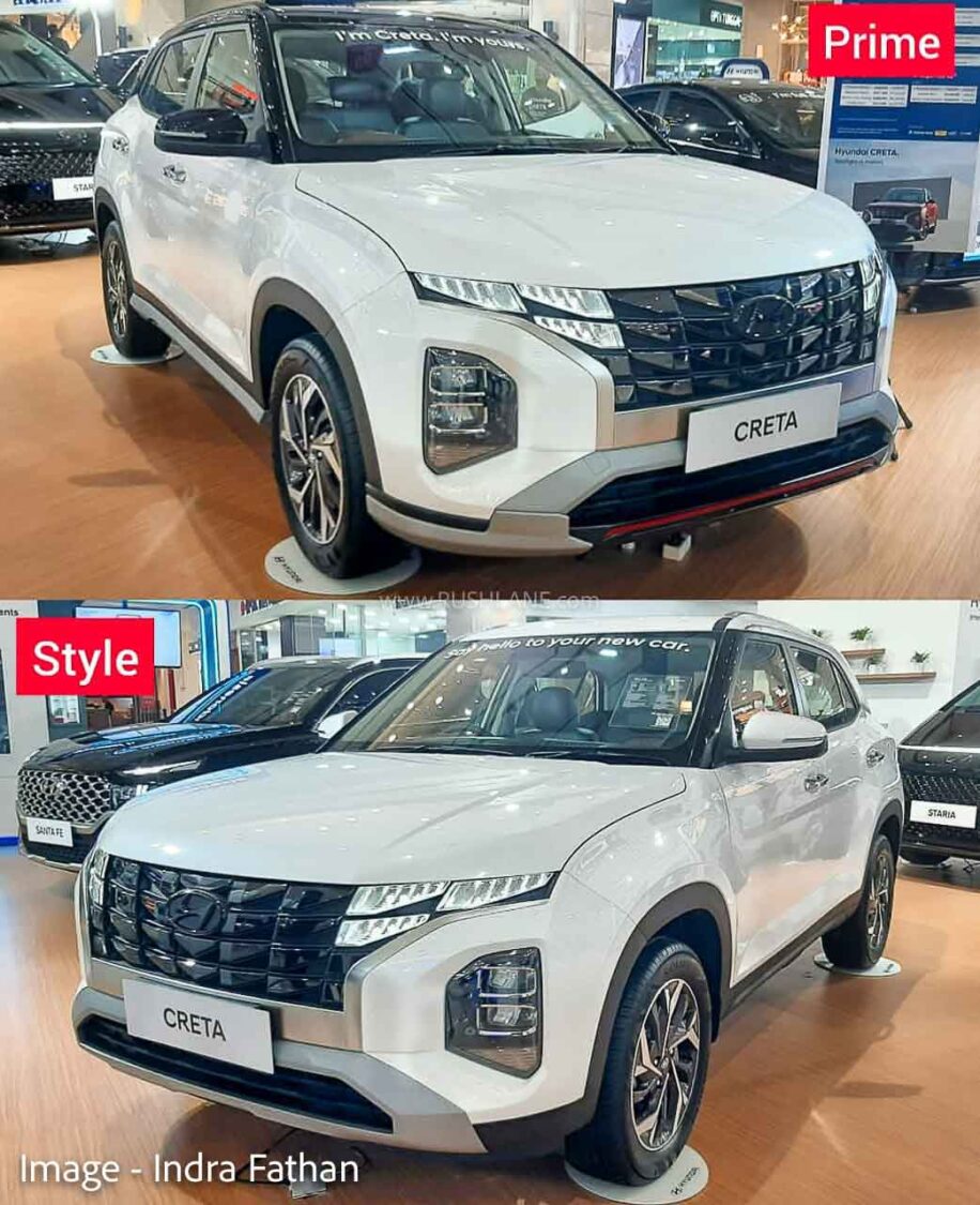 2022 Hyundai Creta Facelift - Prime vs Style