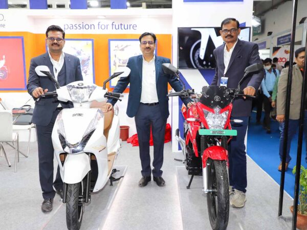 EVTRIC Electric Scooter and Motorcycle at EV India Expo 2021 - Greater Noida