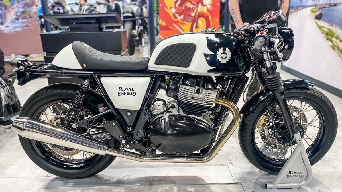 Royal Enfield 650 Conti GT Gets Belstaff Makeover - Black And White