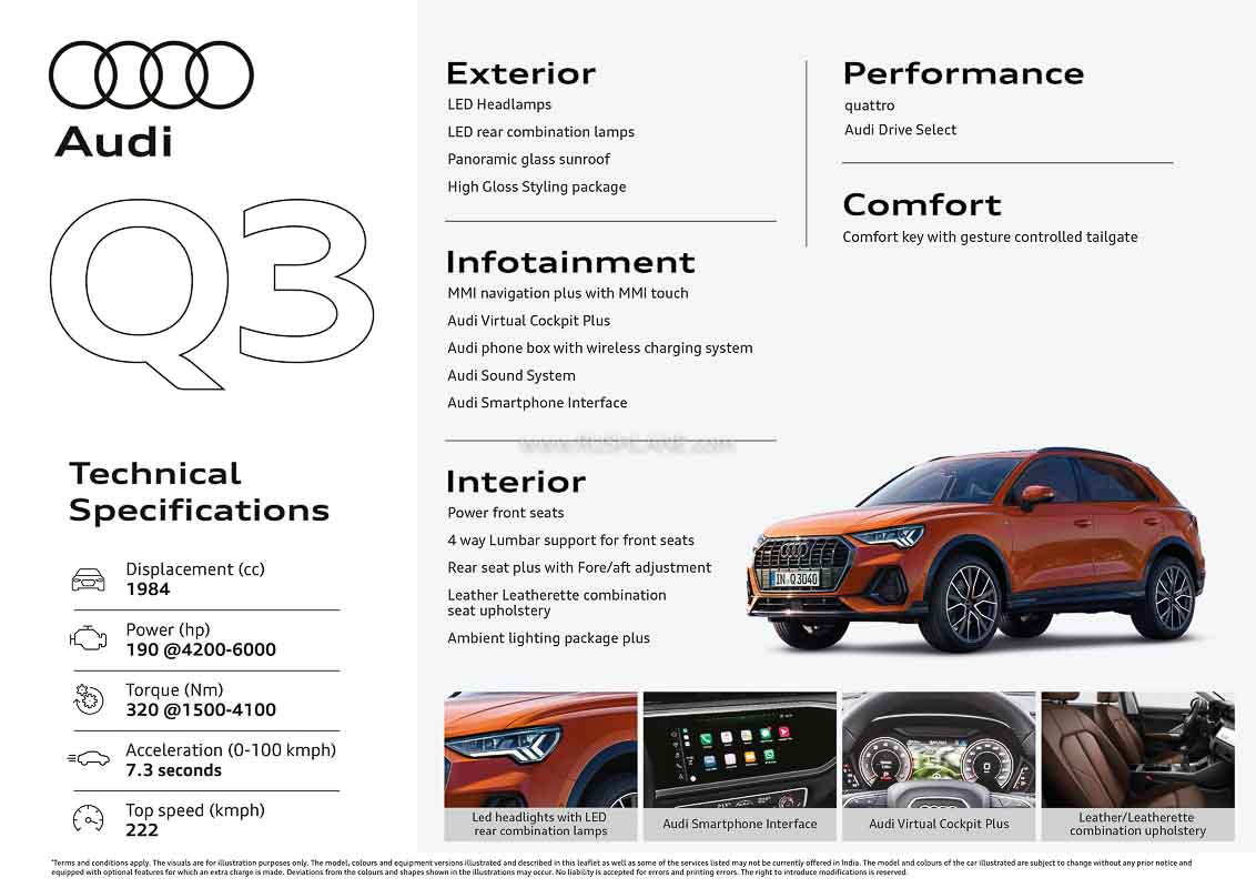 2022 Audi Q3 India Spec