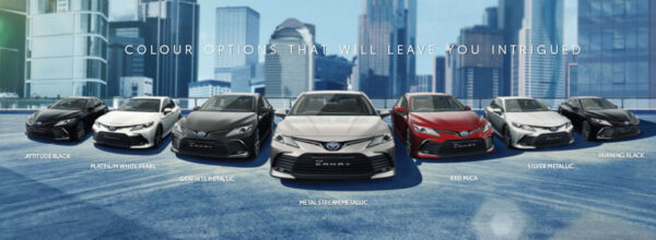 2022 Toyota Camry Colours