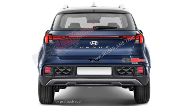 2022 Hyundai Venue Facelift - Rear