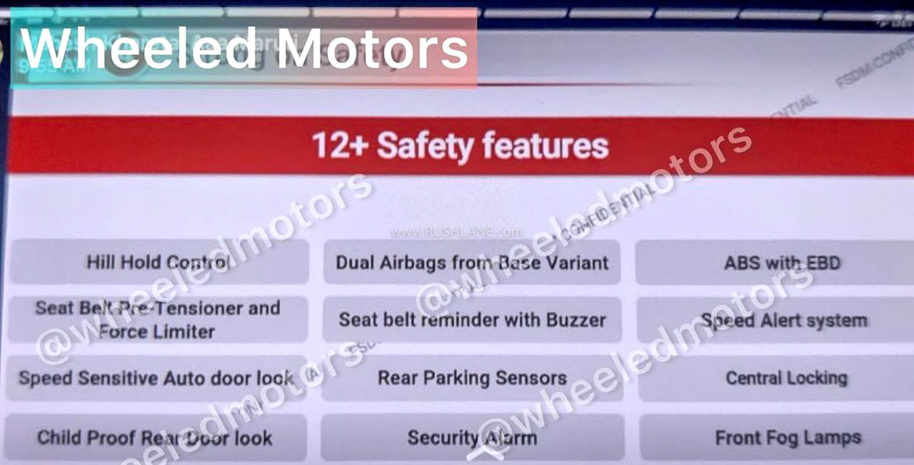 2022 Maruti WagonR Facelift Safety Features