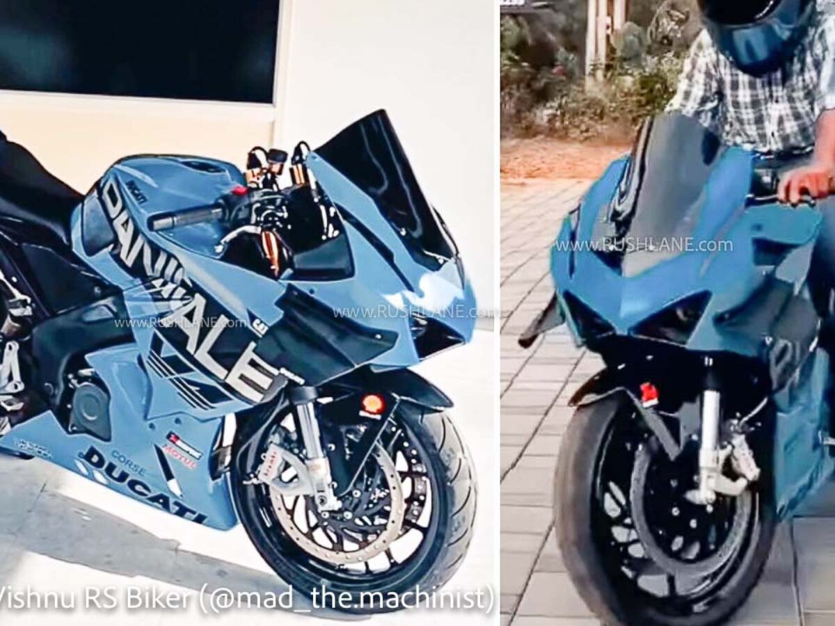Bajaj Pulsar 200 RS Modified To Look Like Ducati For Rs 1 Lakh