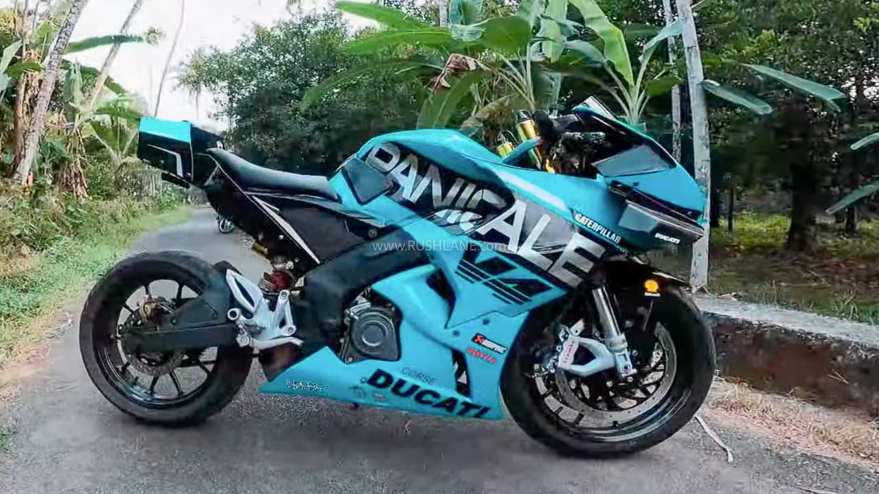 Bajaj Pulsar 200 RS Modified To Look Like Ducati For Rs 1 Lakh