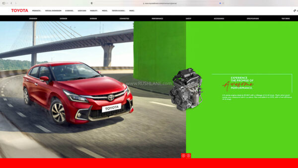 Toyota Glanza launch confirmed by official website