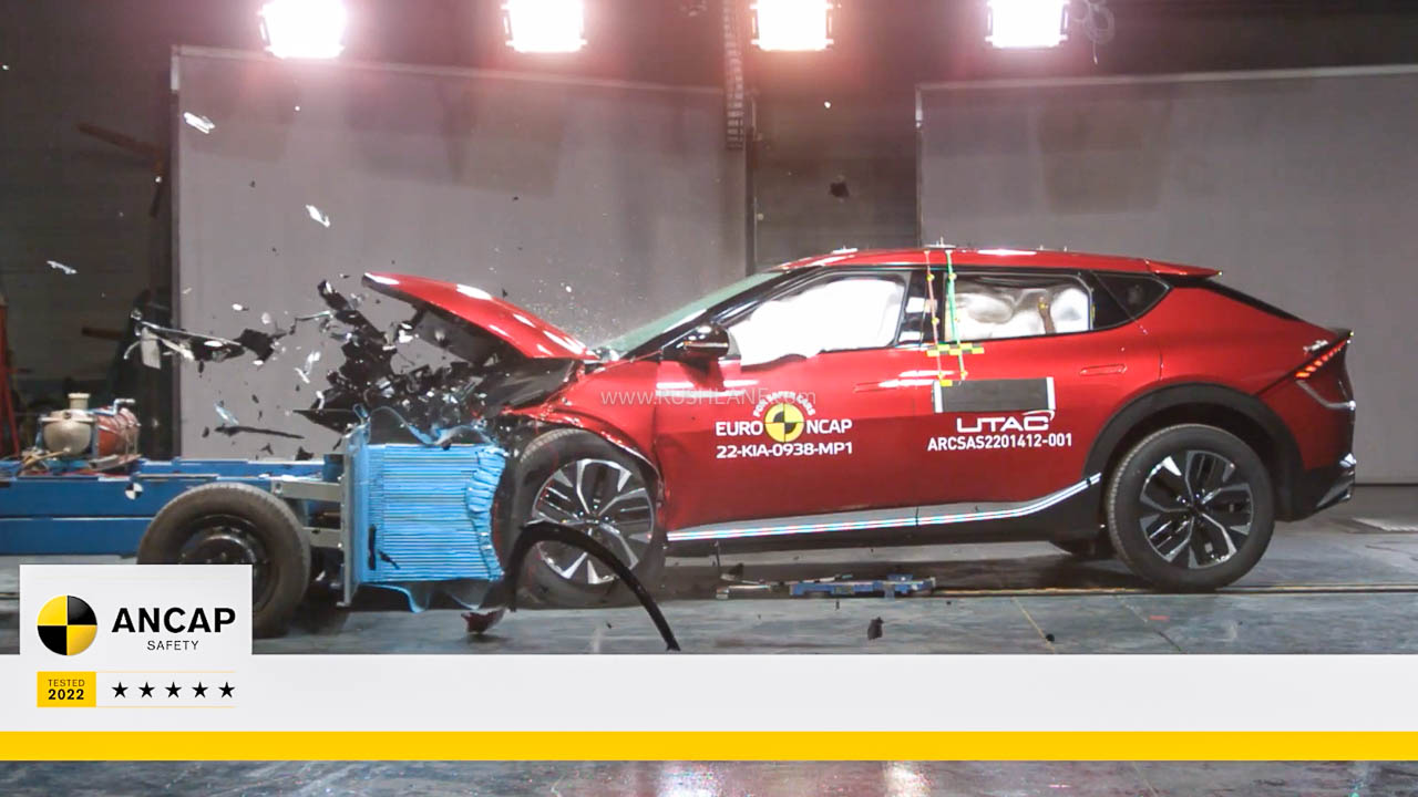 Kia EV6 Electric Scores 5 Star Safety Rating - ANCAP Crash Test